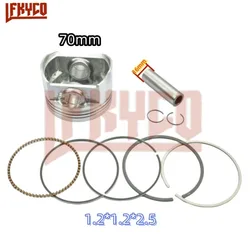 Engine Parts 70mm Big Bore Piston for Zongshen Honda CG250 CG 250 To CG300 Cylinder Pin 16mm Rings Kit Set Motorcycle Accesories