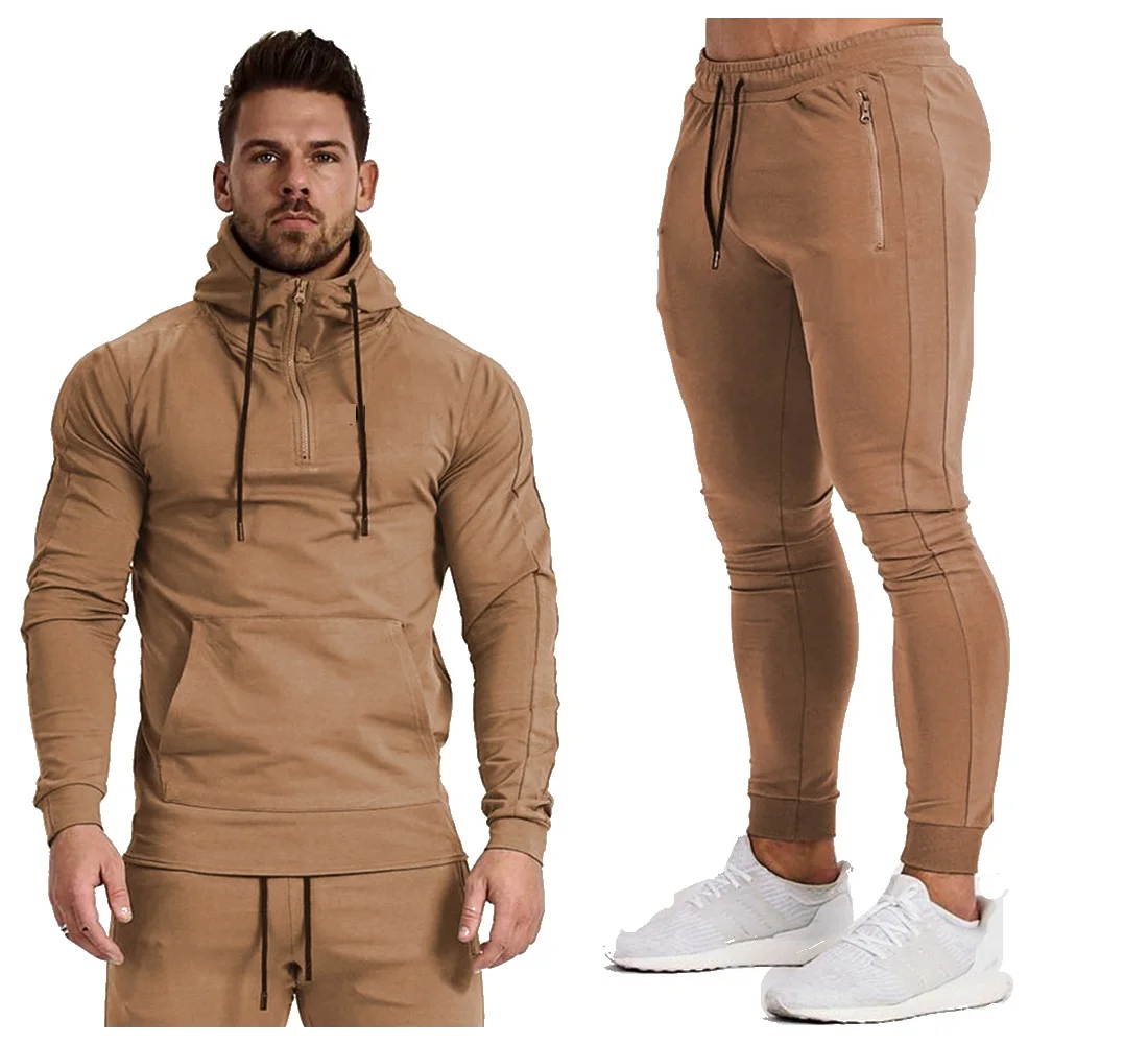 

Men's Tracksuit Oversized Pullover Hoodie Cotton Printed Sweatpants Two-Piece Set Gym Sports Fitness Training Sportswear Sets