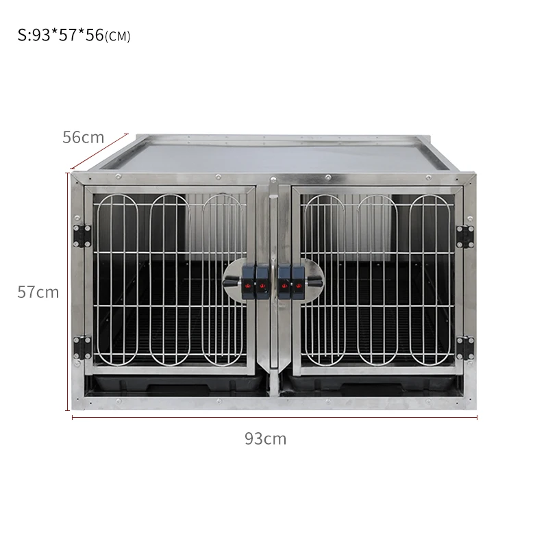 Stainless steel dog cage PC-101 cage dog cage combination sturdy and durable large, medium and small