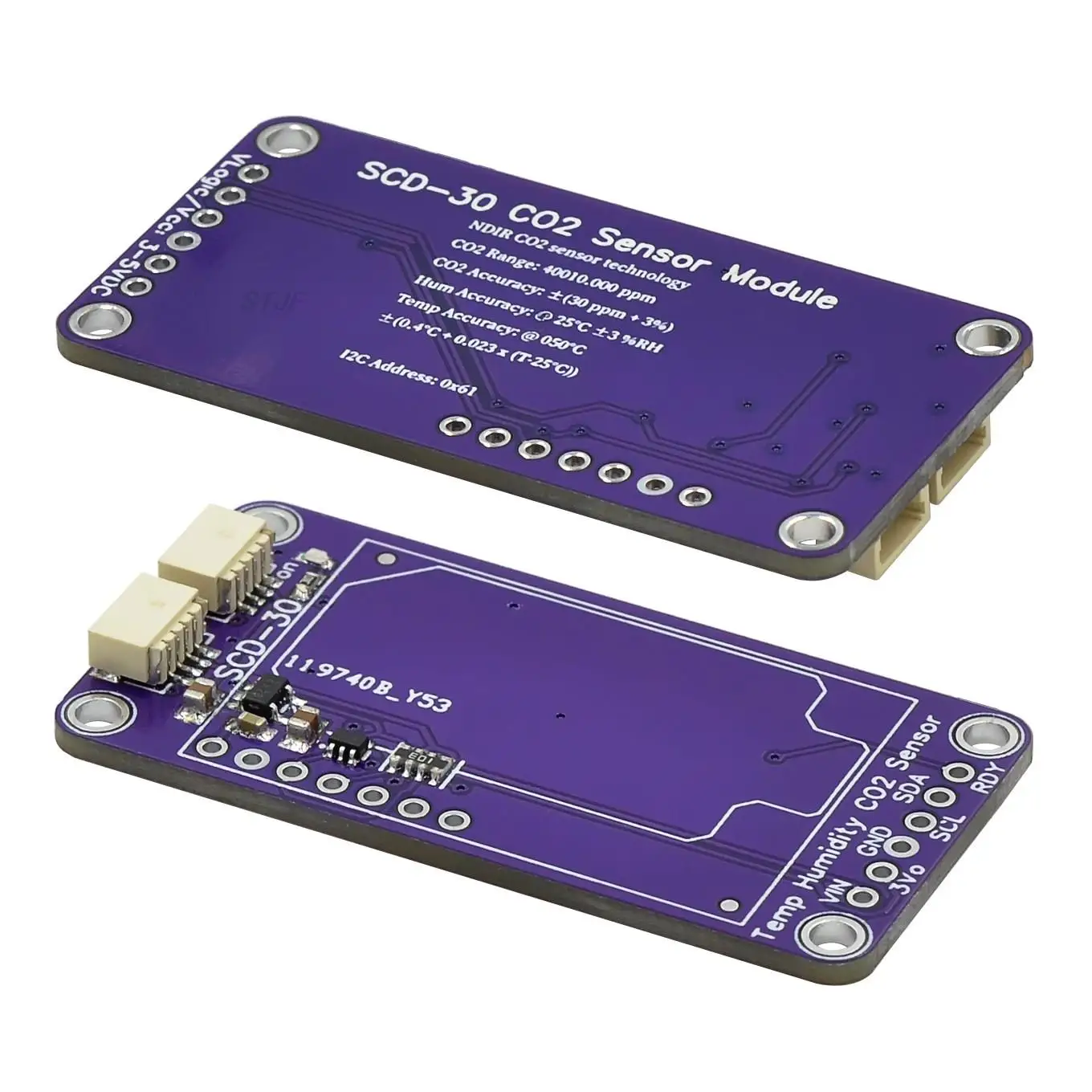 SCD30 Air Quality Sensors Module for CO2 and RH/T Measurements I2C Modbus PWM