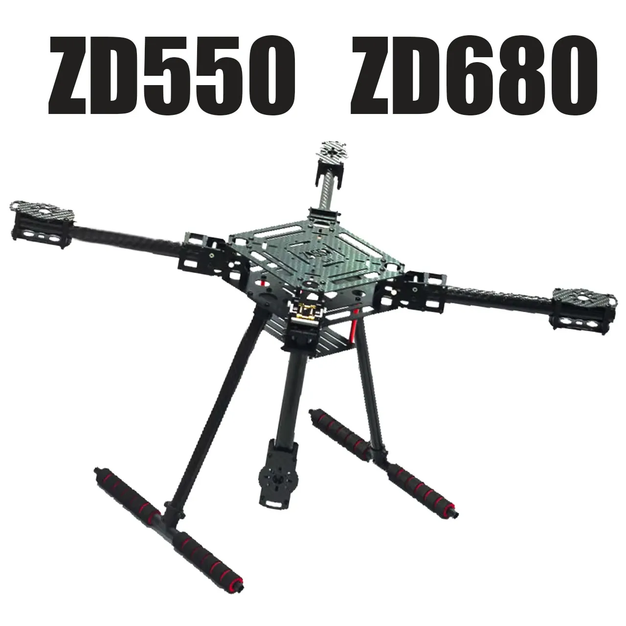 Quadcopter ZD550 550 mm / ZD680 680 mm Kohlefaserrahmen für FPV Quad mit Kohlefaser-Fahrwerk