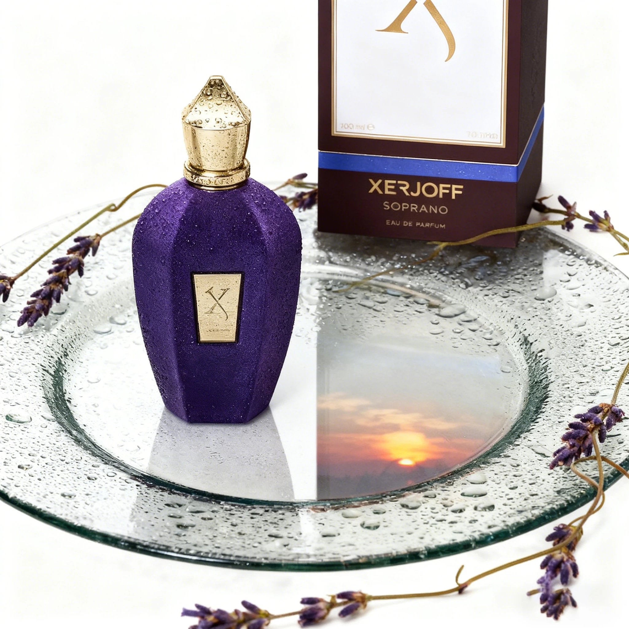 زيرجوف سوبرانو |   رذاذ عطر زجاجة أرجوانية فاخرة، عطر زهور رقيق، عطر يدوم طويلاً، عطر للرجال والنساء