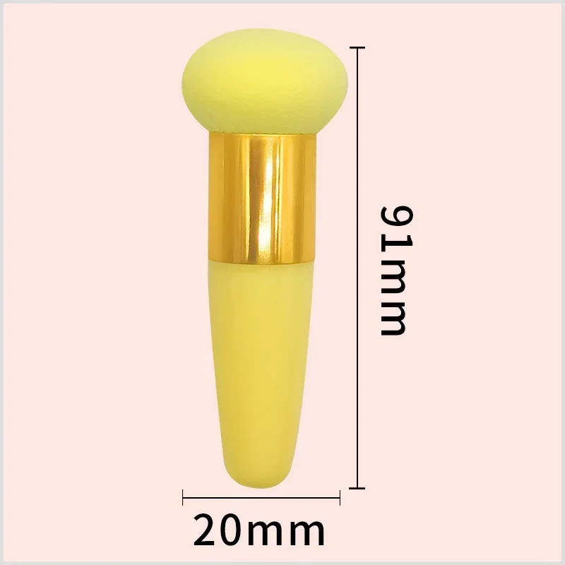 1pc Pilzkopf Make-up Pinsel Puder quaste kosmetischen Schwamm mit Griff Frauen Mode profession elle Make-up Beauty Tool Großhandel