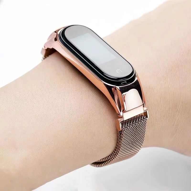 Milanese for Xiaomi Mi Band 7 6 Strap Correa Mi band 4 stainless steel metel bracelet miband6 band4 for Xiaomi mi band 3 4 5 6 7