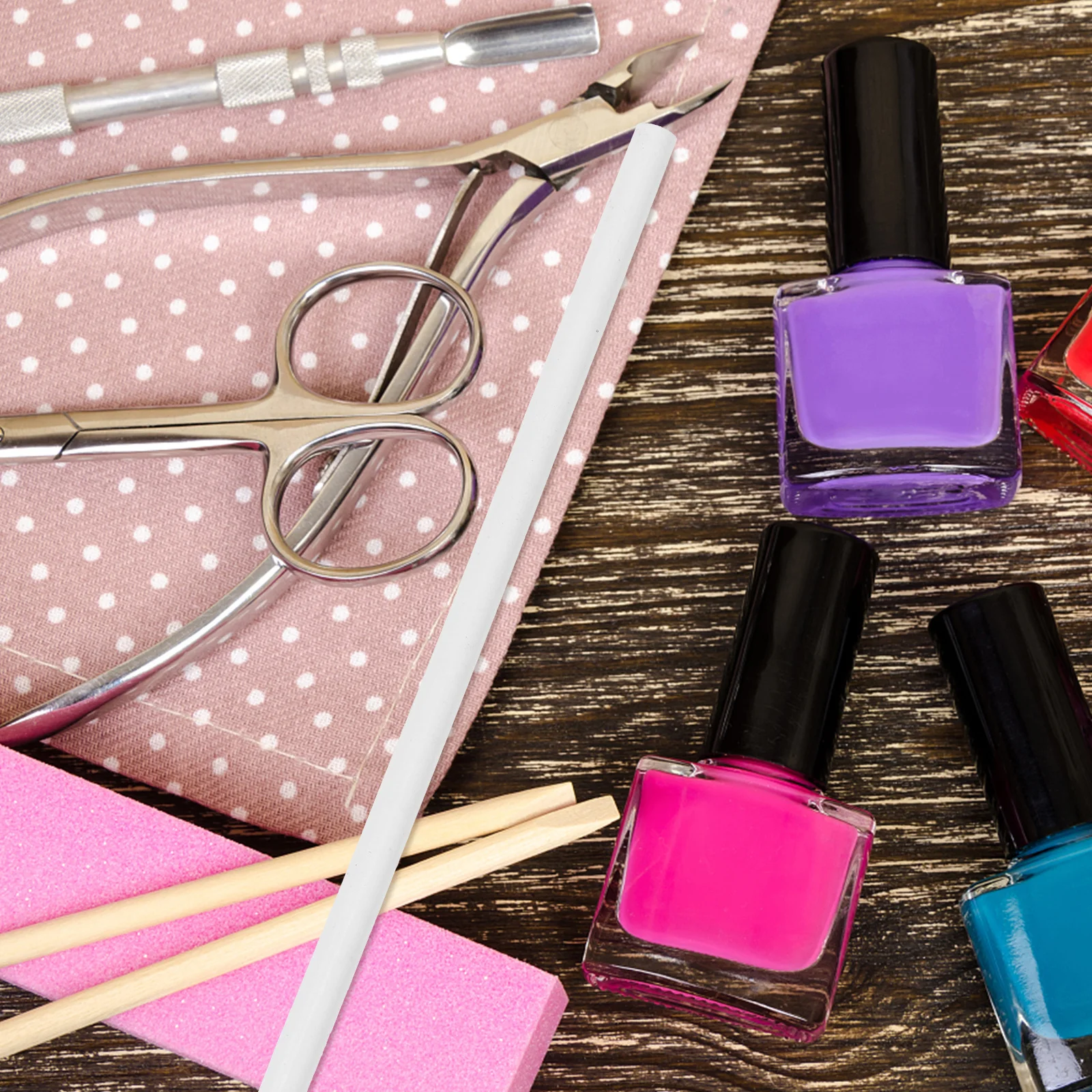 30 pezzi set di penne per nail art strumento per manicure fai da te penna professionale per pittura punteggiata regalo portatile per ragazze strumento per nail art bianco