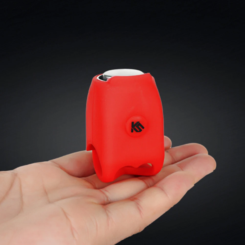 

Electric Cycling Bells Mini Bike Horns Rainproof Mountain Bike Road Bike Handlebar Mount Silicone Ring Bell Accessories (RED)