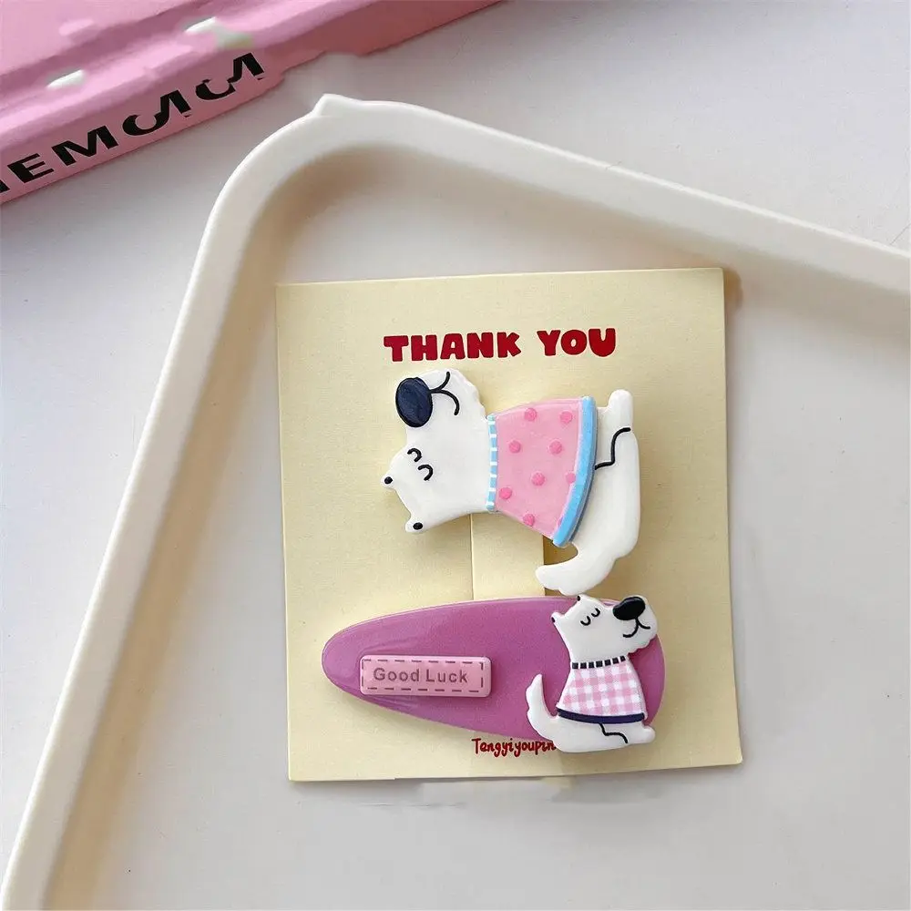 

Japanese Kawaii Cartoon Mini Hair Clip Candy Color Animal Bear BB Clip Korean Style Princess Series Cute Barrettes Set Ladies