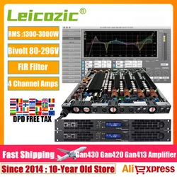 Leicozic 10000W DSP Amplifier Subwoofer Amplificador 4 Channel GaN FIR Filter Equalizer Line Array Ampli Digital Bivolt 80-296V