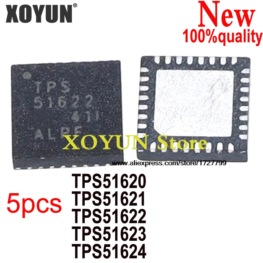 (5piece) New TPS51620 TPS51621 TPS51622 TPS51623 TPS51624 TPS51620RHAR TPS51621RHAR TPS51622RSMR TPS51623RSMR TPS51624RSMR QFN