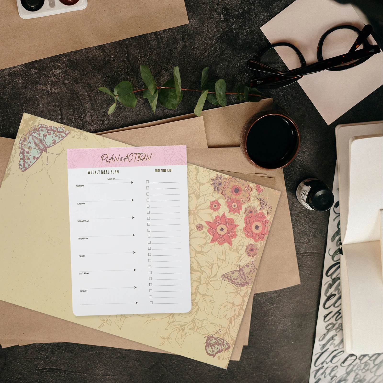 Blocco note strappabile per ufficio Memo domestico Portatile compatto Multifunzione Uso quotidiano Planner Scrittura Schizzi Regalo