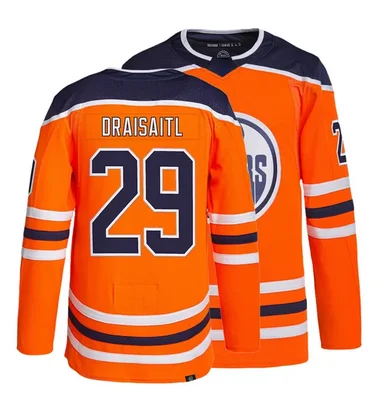 Edmonton #97 Connor McDavid #91 Evander Kane #29 Leon Draisaitl Alternate Premier Breakaway Player Ice hockey Jersey