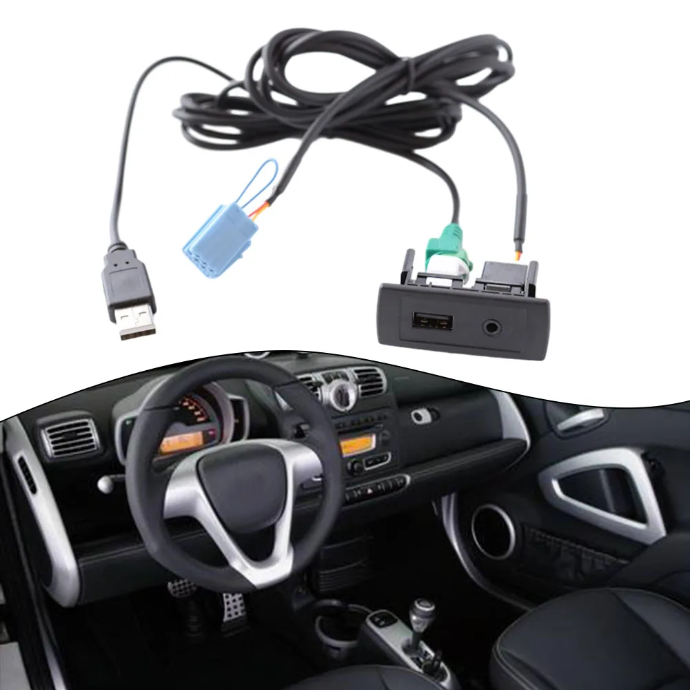 

150cm Aux USB SocketConnector Cable For 450 (For Alle Modelle) For Grundig Radio For Mercedes For Vito For Viano W447