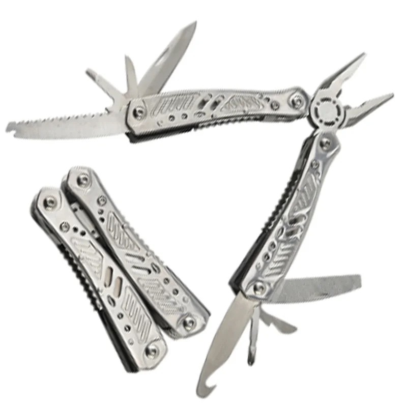 

AT43-1PCS Stainless Steel Multi-Function Folding Tool - Outdoor Camping Travel Car Multi-Use Kit For Adventure