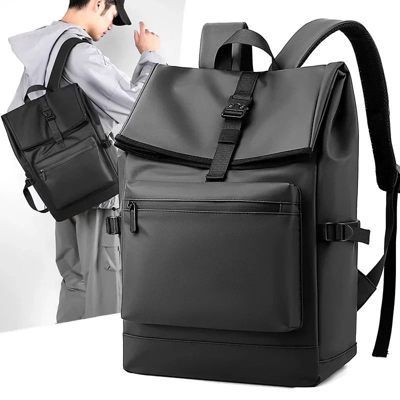 Multifunctional Men's Backpack Middle School Boy College Student Laptop Schoolbag Casual Business Backpack Nylon Waterproof