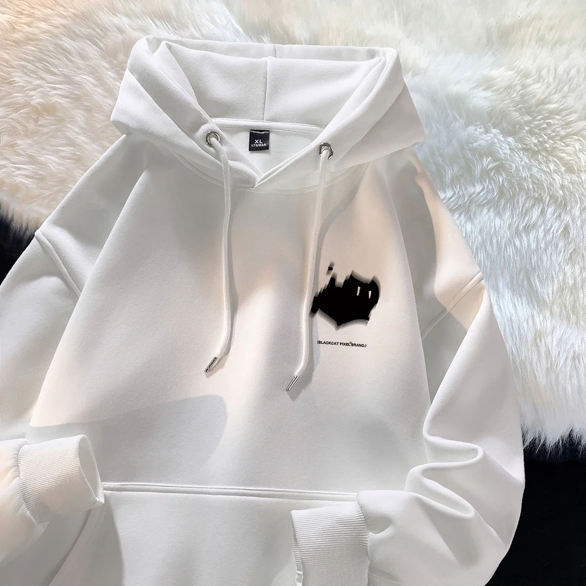 أزياء شخصية هوديي الرجال أزياء العلامة التجارية الأمريكية أزياء طباعة الخريف الشتاء الأعلى #3