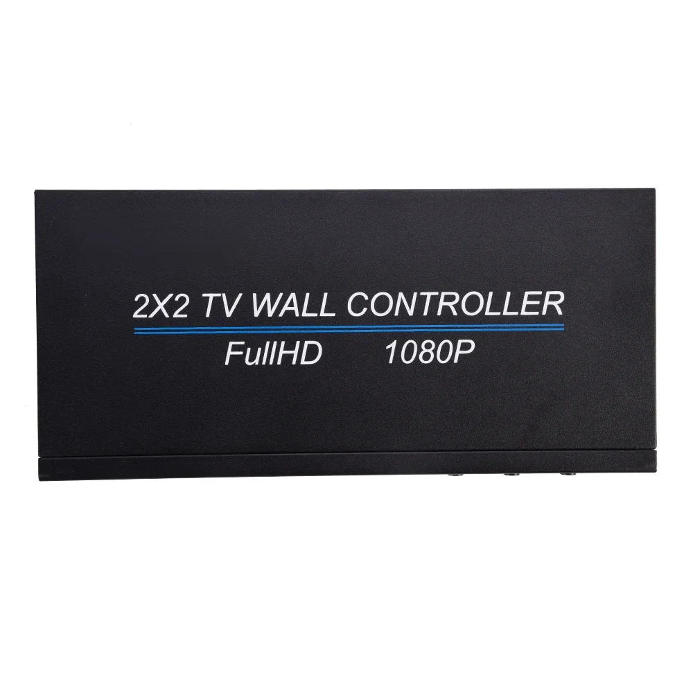 1080p 2X2 Video Wall Controller Multi Screen Processor 1x2 1x3 1x4 2x1 3x1 4x1 HDMI Video Splicer Splitter 2 3 4 TV Stiching Box