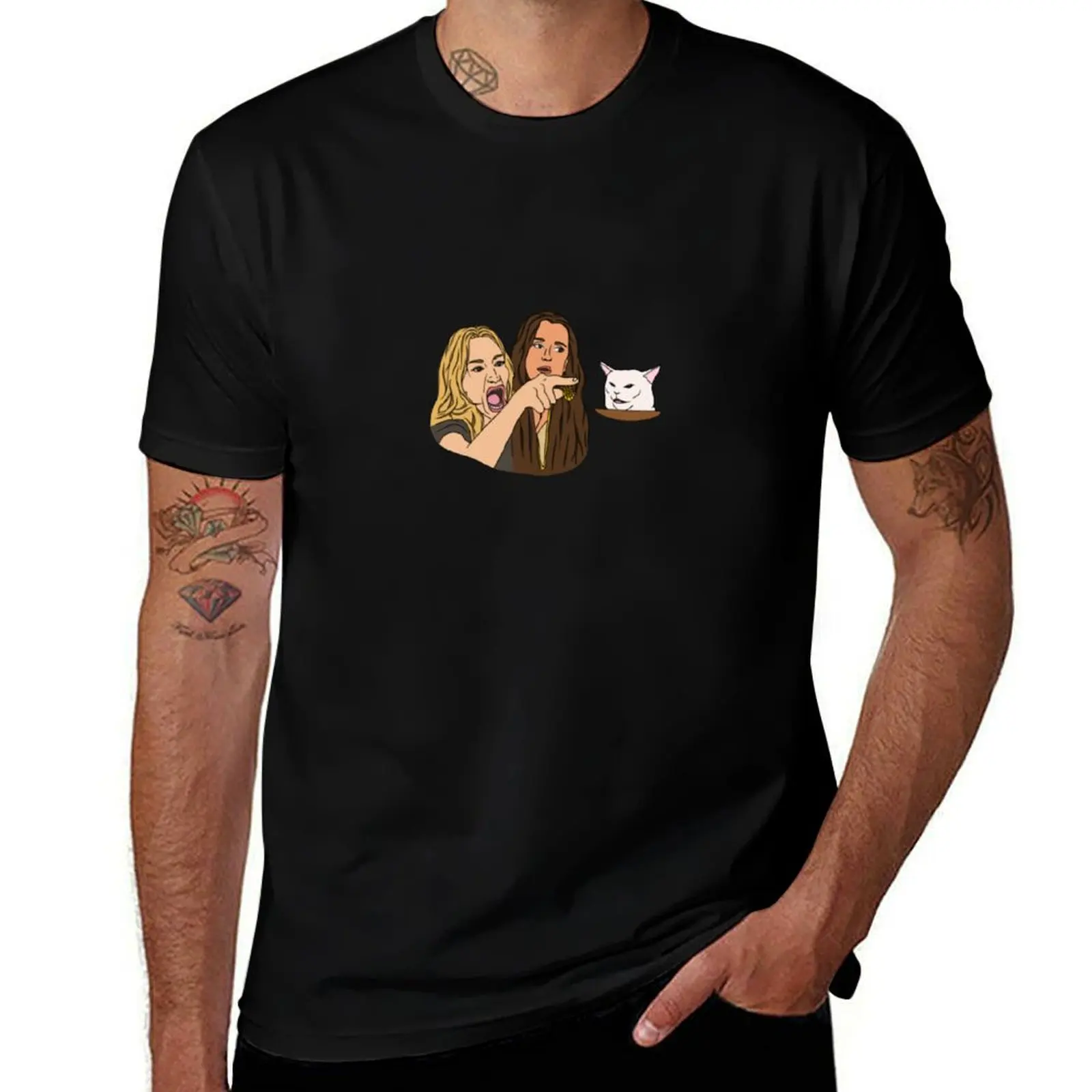 Real Housewives of Beverly Hills Cat Meme T-Shirt Casual Simple Design Short Sleeve Shirt