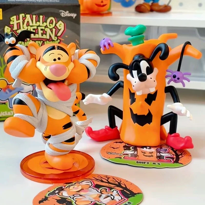 

Toptoy Дисней мультфильм Хэллоуин чудесная ночь слепая коробка кукла знаменитости Микки Пух медведь тигра украшения дети подарки на Хэллоуин
