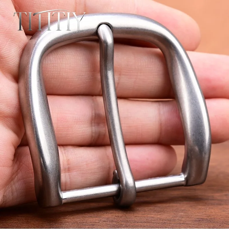 2026 New TC4 Titanium Alloy Men's Belt Buckle Head Pin Clasp, Ultra-Hard Ultra-Durable Leather Buckle, Inner Diameter 4cm