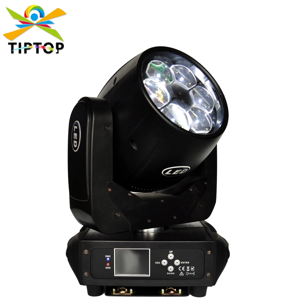 

Gigertop TP-L672 280W Led Zoom Moving Head Light 6x40W High Bright Small Bee Eye Stage Lighting Pan 540 Tilt 180