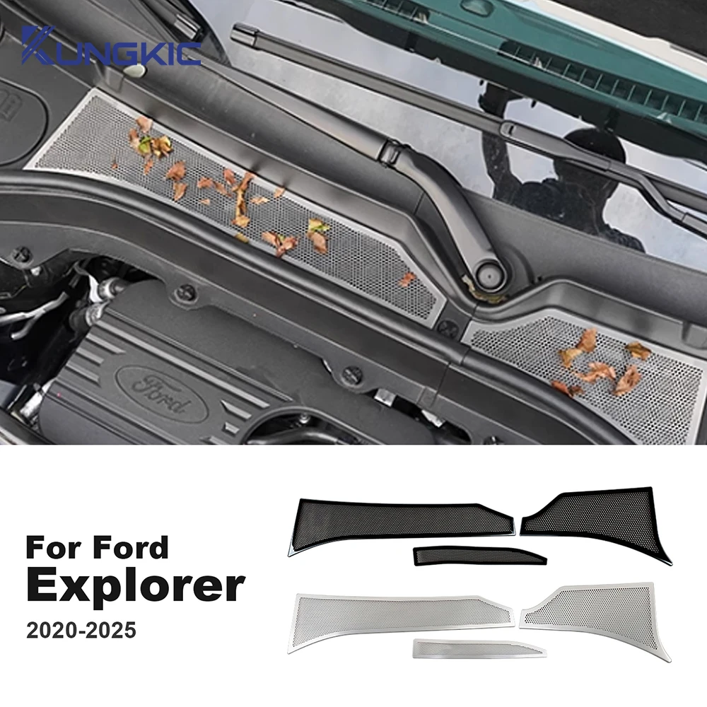 

For Ford Explorer 2020 2021 2022 2023 2024 2025 Car Engine Air Inlet Protective Air Outlet Cover Outer Engine Air Vent Cover