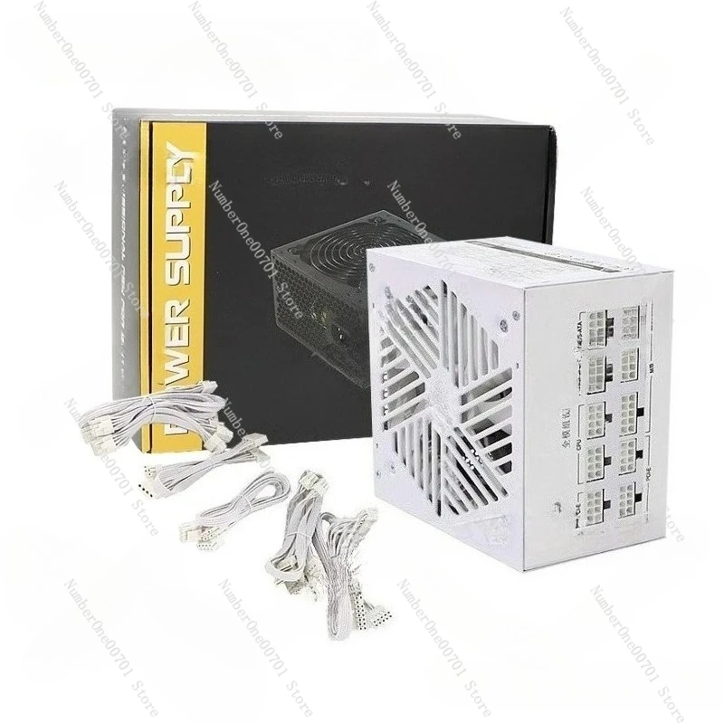 Full module rated 850W new silent dual CPU sea view room chassis PC game computer power supply