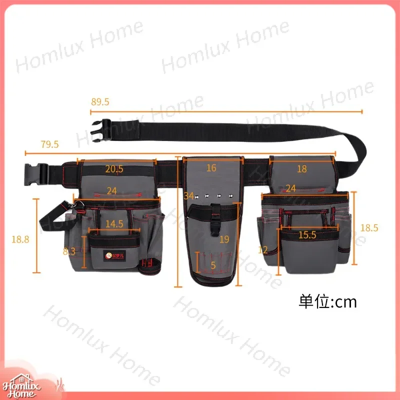 Customized Electrician Fanny Pack for Woodworking Multi-Functional Maintenance Tool Belt Waterproof Wear-Resistant