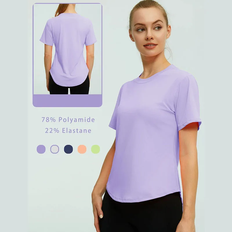 

Sexy Yoga Top Women Seamless Sport T Shirts Fitness Clothes Short Sleeve Yoga Shirt Gym Top Running Active Wear Sport Top Femme