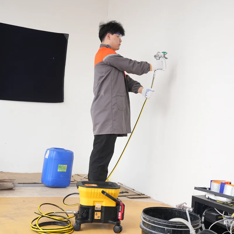 Long Working Time 360° Rota      Wheeled Sprayer High Capacity 500 Watt Airless Sprayer Spray Painting
