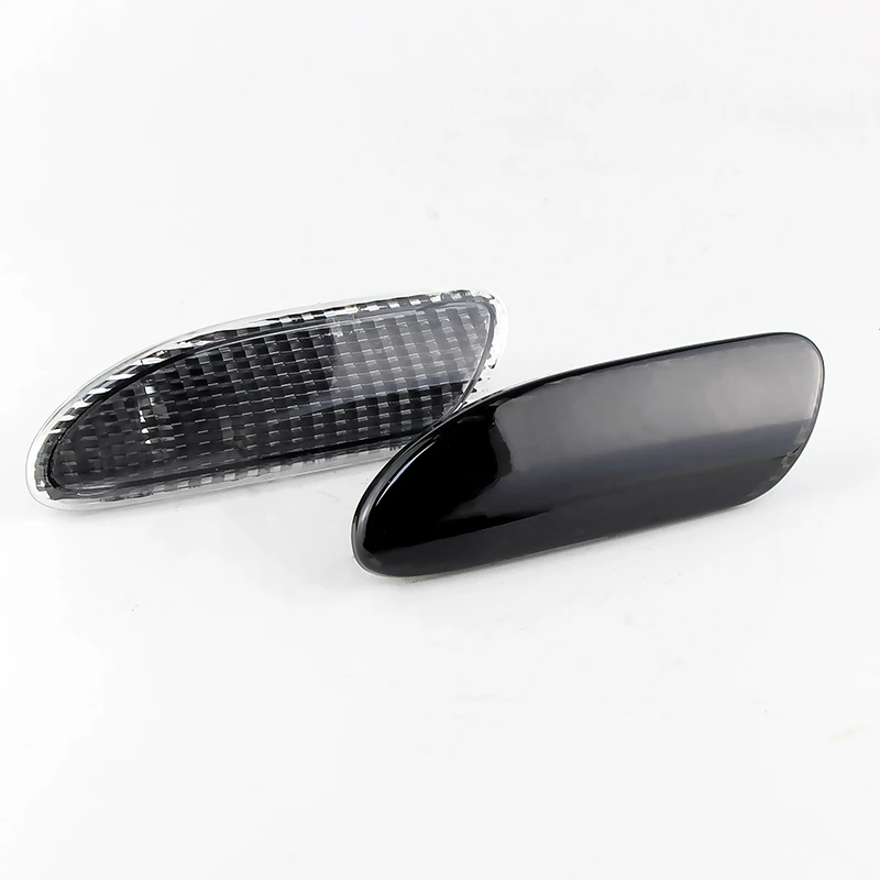 2PCS For Mercedes-Benz W203 C230 C240 C280 C32 C320 C350 C55 2001-2007 Side Marker Light Smoke Clear Lens NO Light OEM