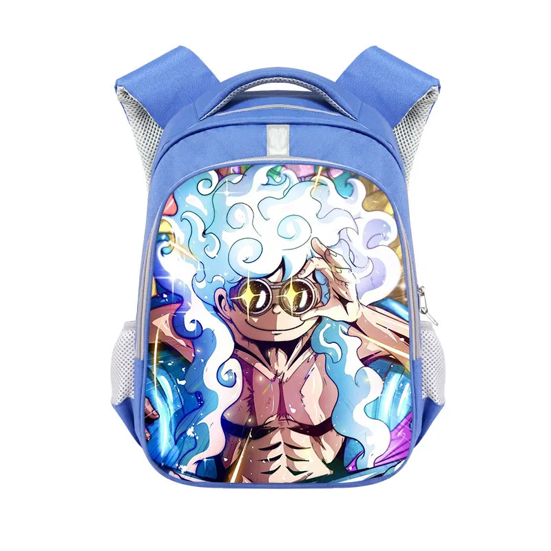 One Piece New Cartoon Student Schoolbag Large Capacity Casual and Lightweight Shoulder Pad Cute Waterproof Backpack