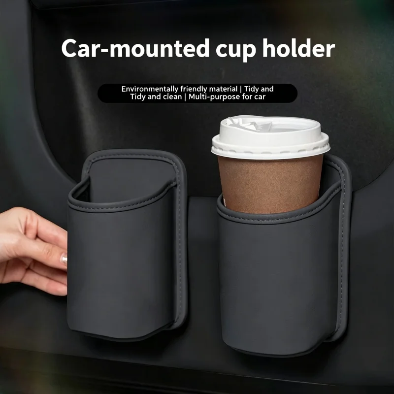 

Universal Car Door Cup Holder Box Back Clip Design Drink Rack Storage Bin Car Seat Back Water Cup Box Organizer Pocket
