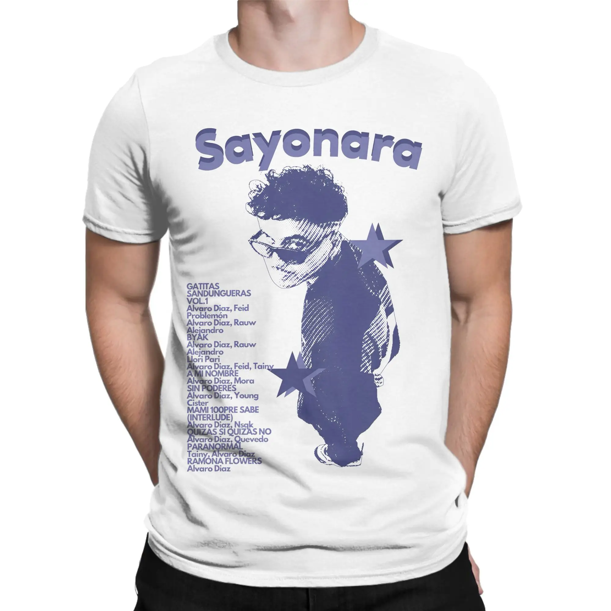 ألفارو دياز تي شيرت الرجال الشارع الشهير القطن تي شيرت الصيف تنفس الجدة تيز مطبوعة بلوزات حجم كبير