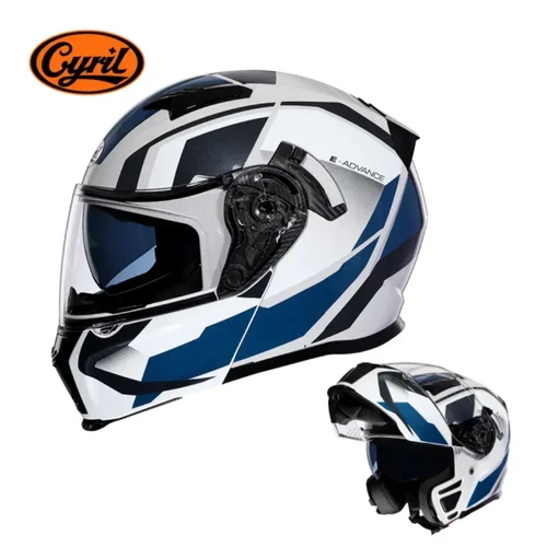 Casco de motocicleta con doble visera Modular abatible hacia arriba casco integral para hombres y mujeres adultos aprobado por DOT