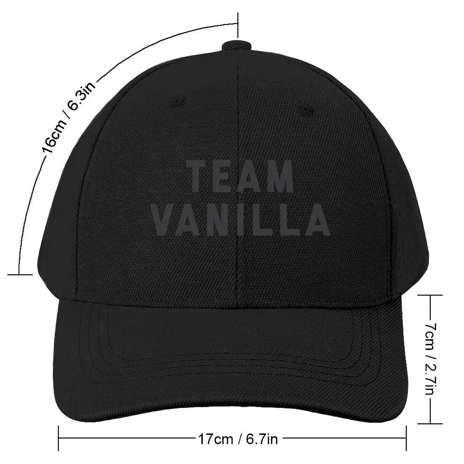 Team Vanilla: Simply Sophisticated Flavors Baseball Cap Hat Beach Rugby Man Women's