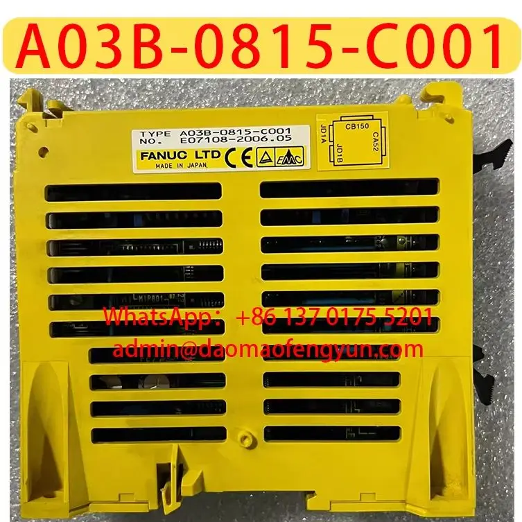 Original Genuine A03B-0815-C001 Used I/O Modules Tested for Normal Shipping，The shipment will be arranged after passing the test