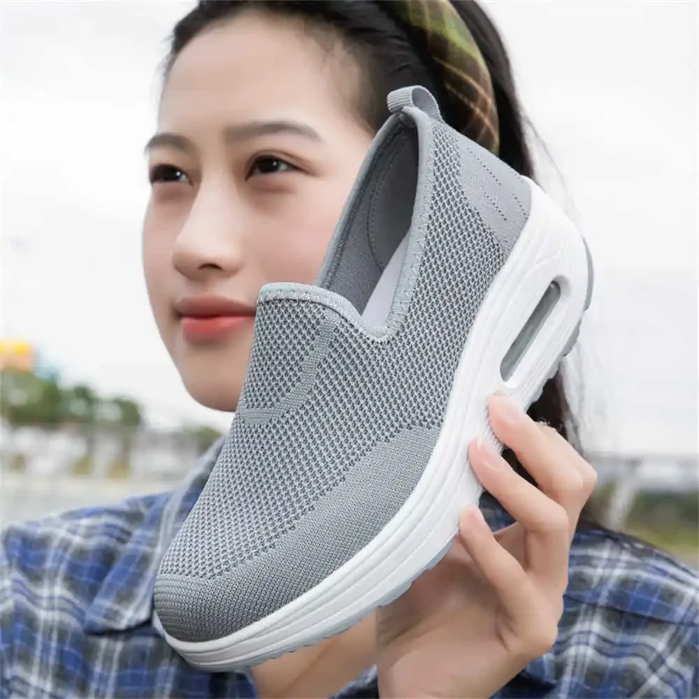 Knitting With Cushioning Lady Sports Shoes Skateboarding Due To Gold Women's Blue Sneakers Sneachers Donna Lowest Price Buy