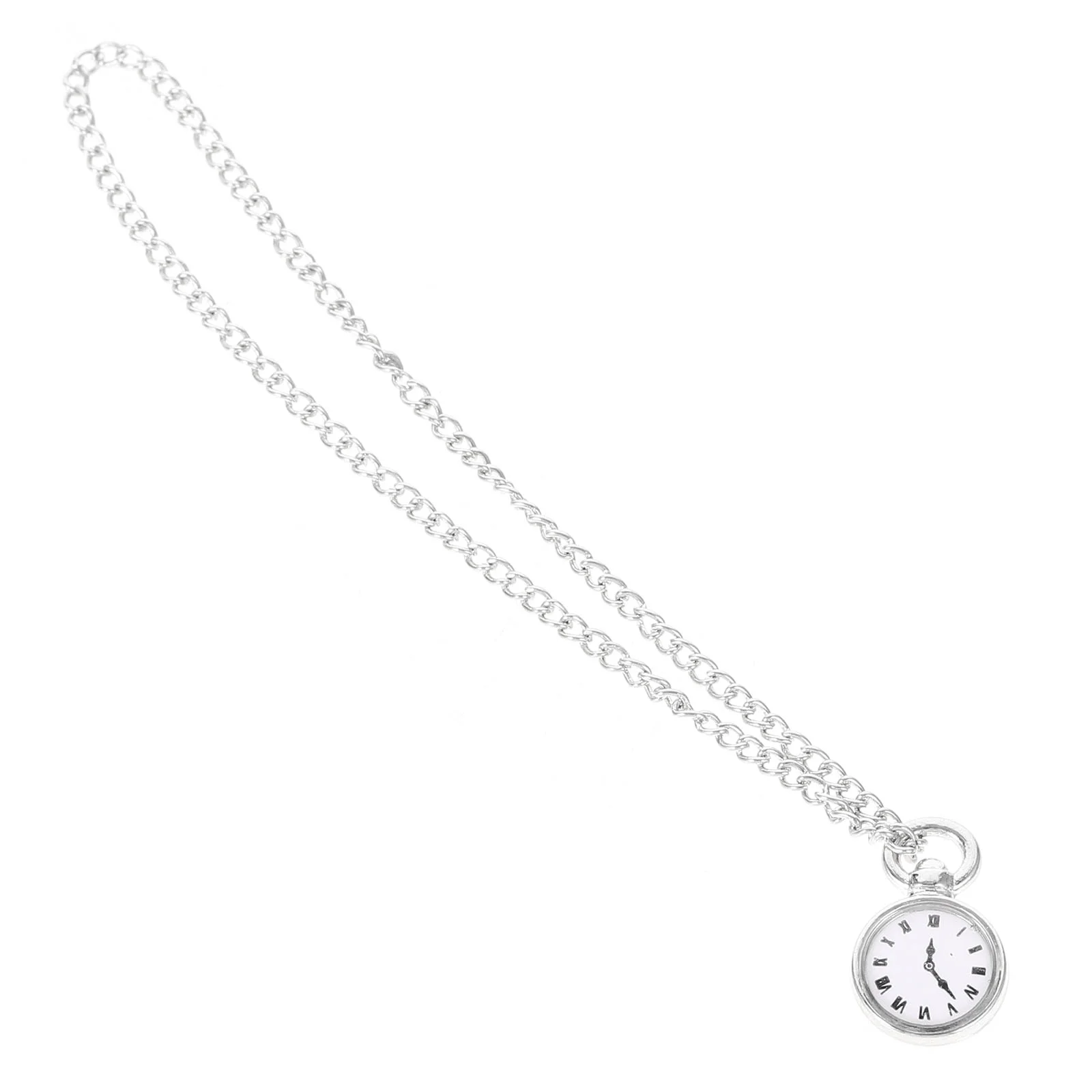 

Childrens Toys Mini Pocket Watch Miniature Items with Chain Alloy Floor 120X080X010CM Exquisite Adornment Accessories