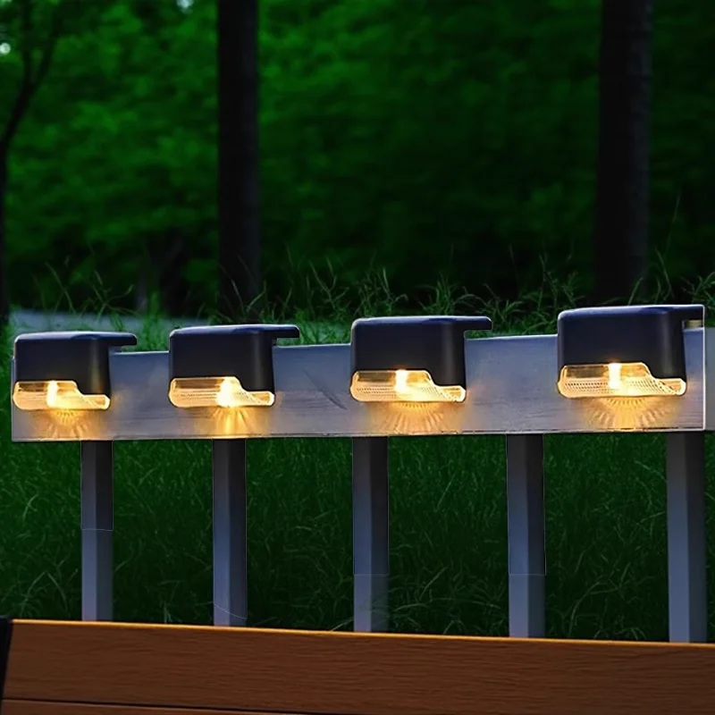 

Solar Deck Lights Outdoor Step Lights Waterproof Led Solar Lights for Railing Stairs Fence Yard Patio and Pathway Plant lighting