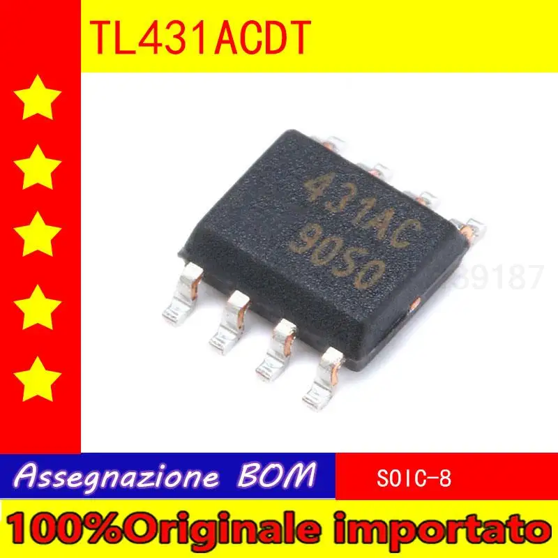 10PCS/lot Home furnishings patch TL431ACDT SOIC - 8 chip adjustable voltage benchmark shunt