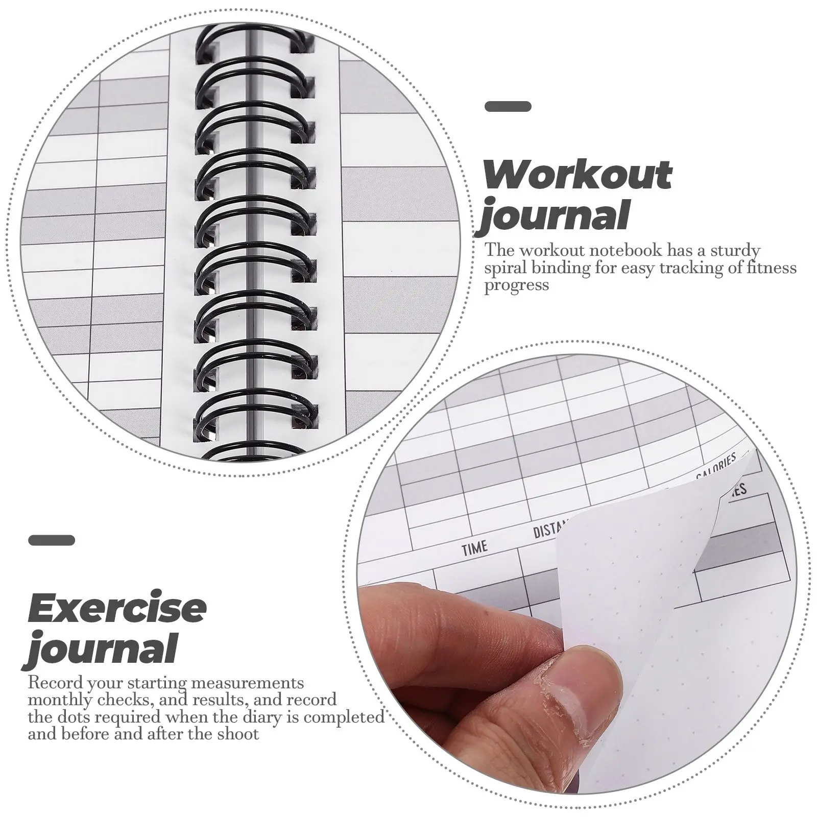 Workout Notebook Fitness Journal for Women Men Exercise Planner Gym Log Books Paper Diary Tracking Health Goal Routine