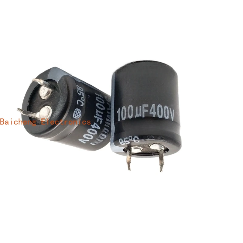 10 Uds 400V100UF condensador electrolítico 22x25 85 grados de aluminio