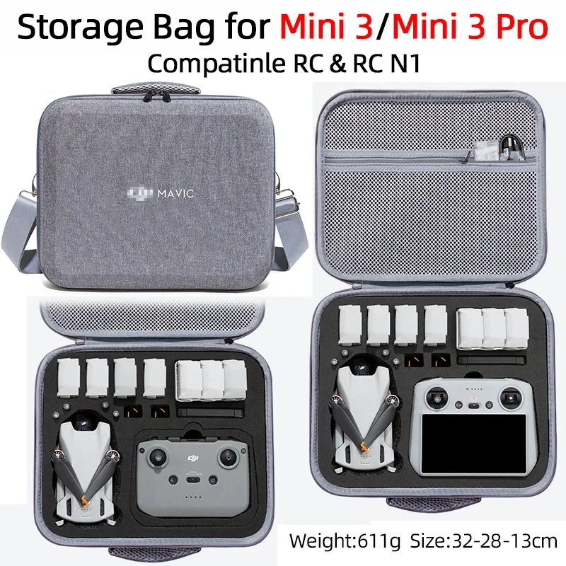 For DJI Mavic Mini 3 Pro Portable Storage Bag Shoulder Travel Carring Case Handheld Case For Mavic Mini 3 Pro Drone Accessories