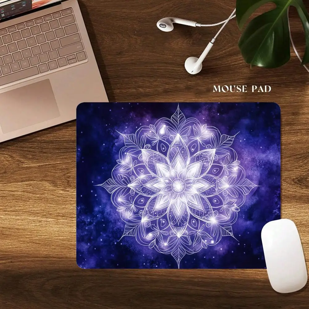Starry Sky Magic Array Small Mouse Pad Desk Mat Gaming mat with Stitched Edge Non-Slip Rubber Base Laptop accessories Office mat