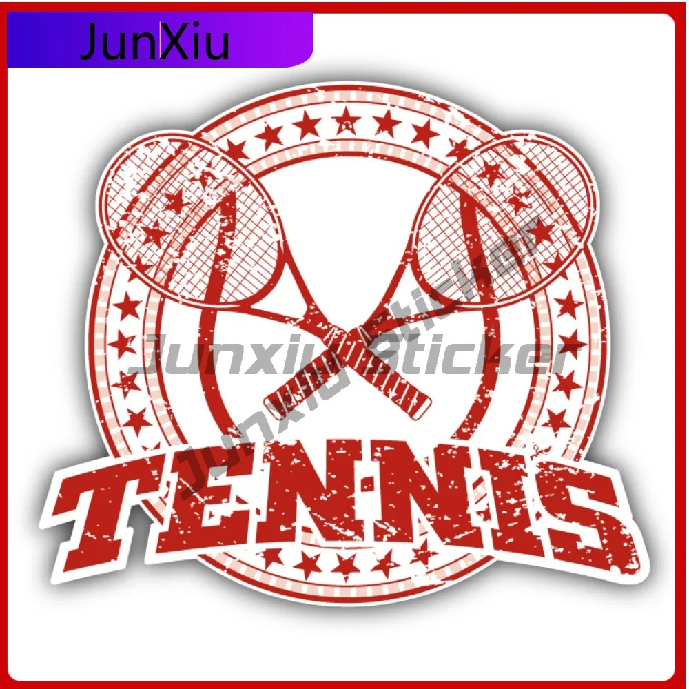 

Tennis Creative Sticker Label Stamp Car Decal Bumper Stickers Cute Style Laptop Use For Car Bumper Auto Styling Accessory UV