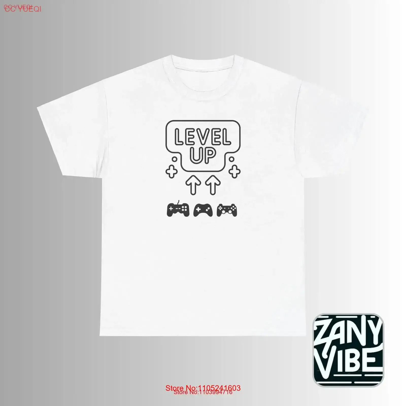 Level Up Gaming T Shirt Fun Gamer vintage Washed Soft Versatile Stretched Comfortable graphic fashion Stylish Unisex Casual