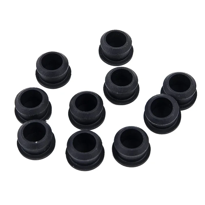 Black Snap-on Silicone Rubber Plug Cover 2.5mm-60.6mm Blanking End Caps Stopper Tube Inserts Bung