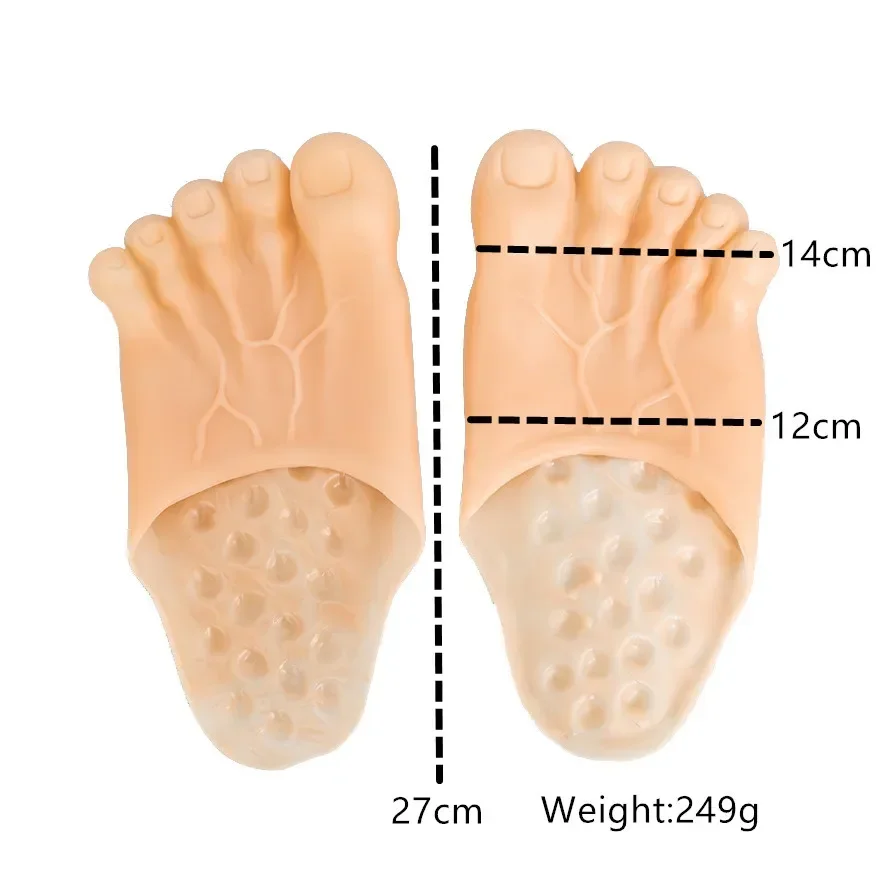 A11190107Halloween Monsters Slippers Shoe Cover Bigfoot Tweezers April Fools Day Tricks Creativity Slippers Funny Big Foots