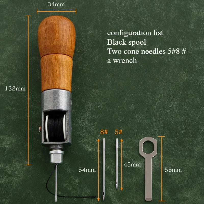 Hand Stitching Machine Perfect for DIY Sewing on Leather Heavy Canvas Saddlery Thick Materials Leather Craft Tools Kit