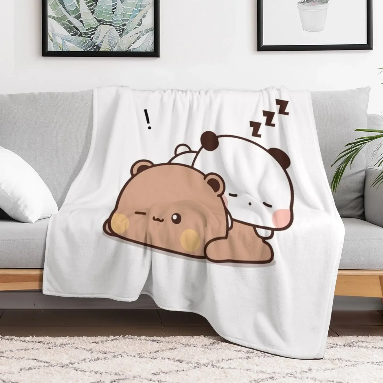 Panda Bear, Bubu Dudu Love Sleep Throw Blanket cosplay anime for winter Blankets